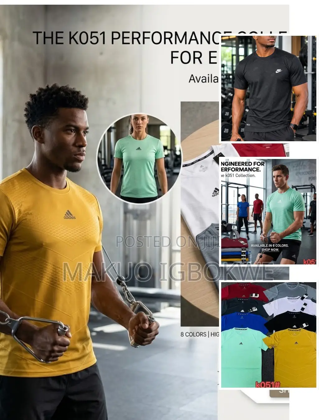 Nike and Adidas Gym Polo