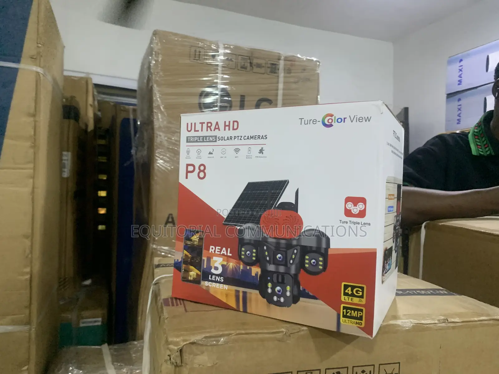 Ultra HD 3-Lens Solar Camera for Complete Property Security