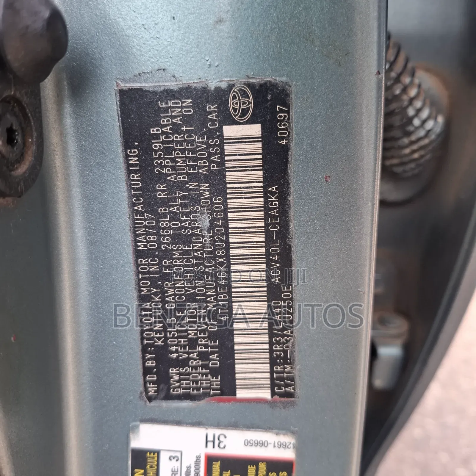 Toyota Camry 2008 Green