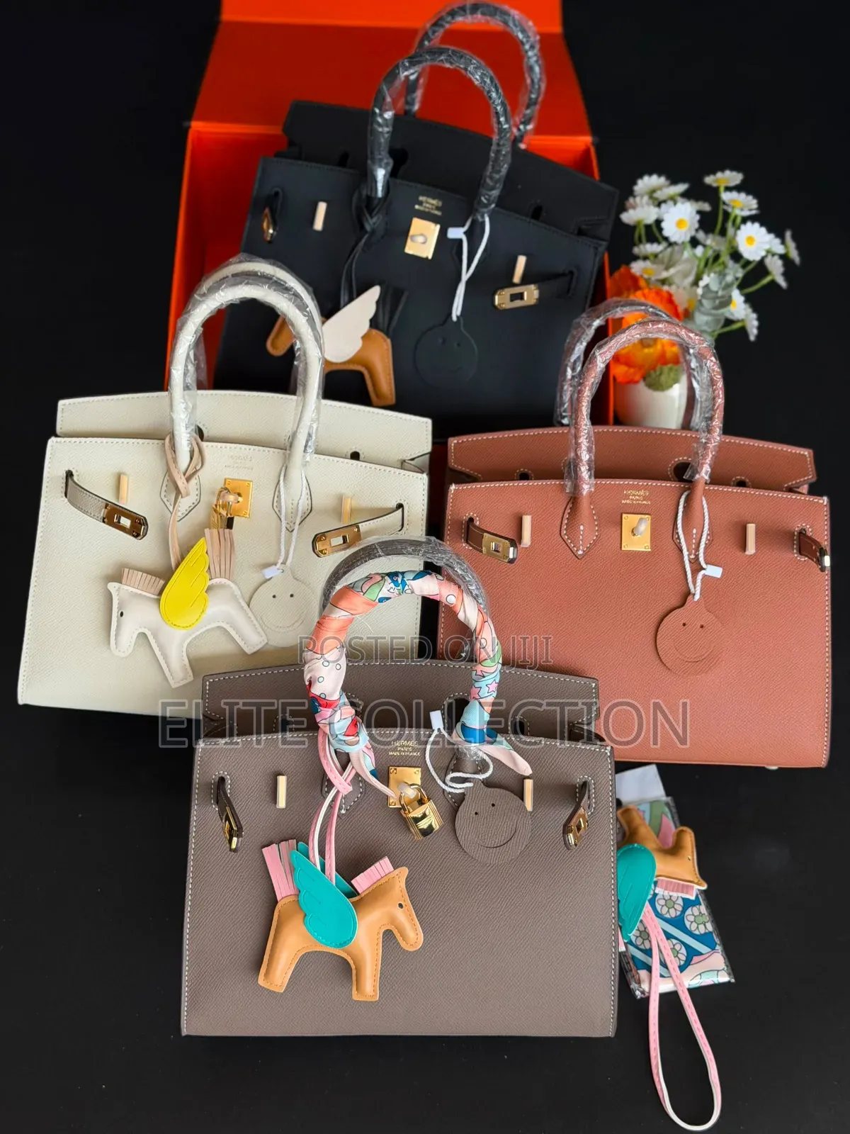 Luxury Hermes Epsom Leather Birkin Bag
 Colors as Displayed
Size25cm