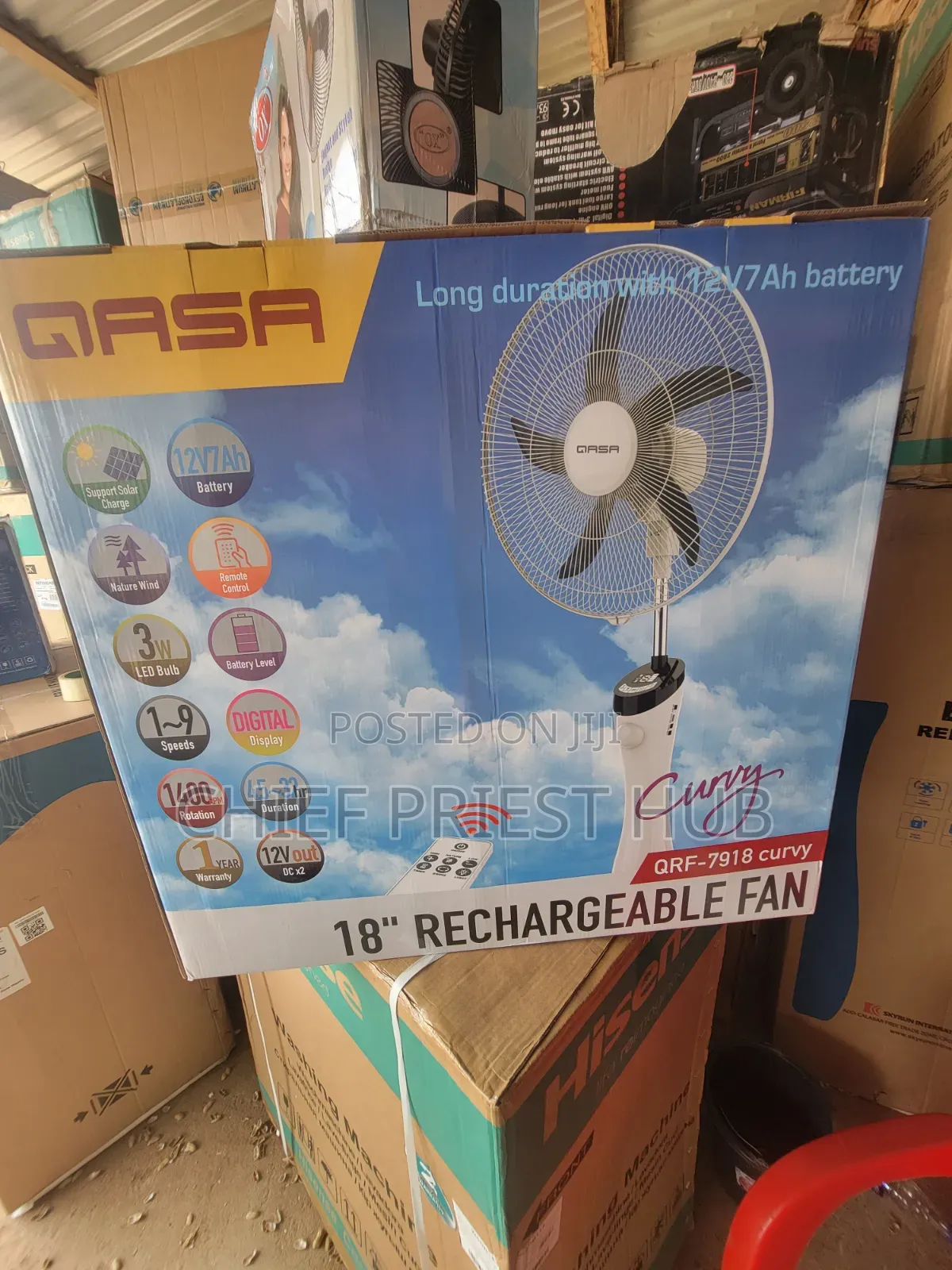 Qasa Rechargeable Fan
