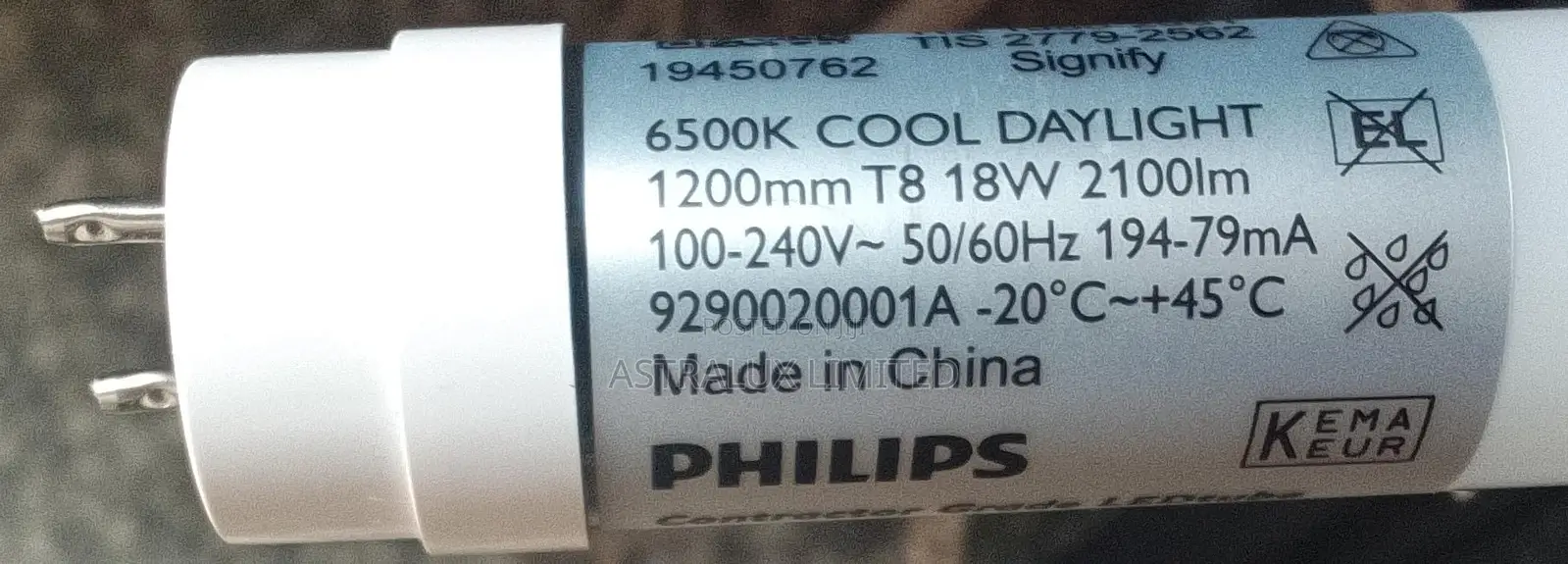Philps 4ft Led Tube T8 18w 1200mm