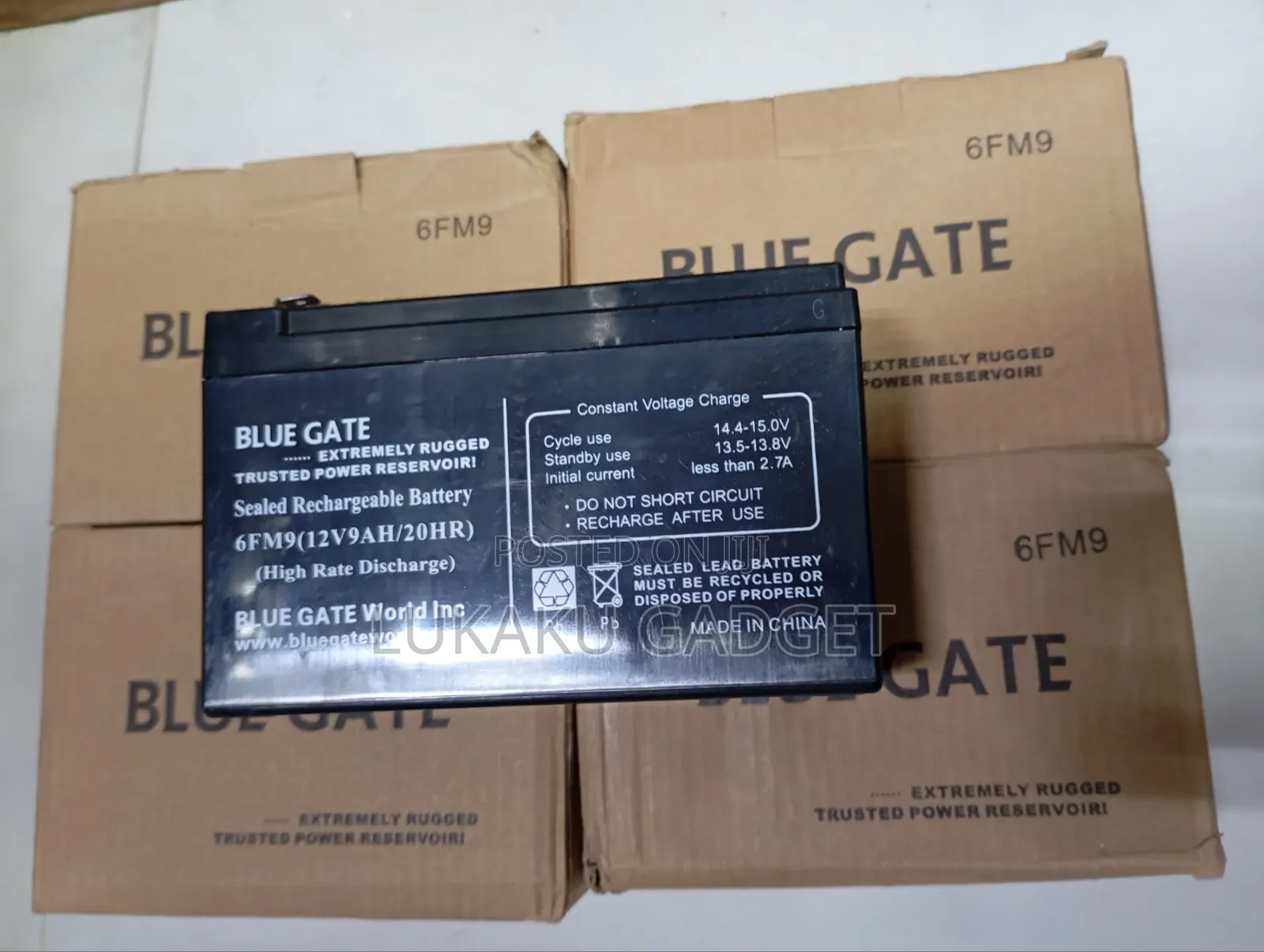 Blue Gate (12/9ah) Replacement Ups Battery
