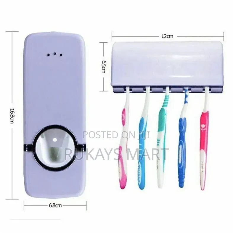 Toothpaste Dispenser With Brush Holder