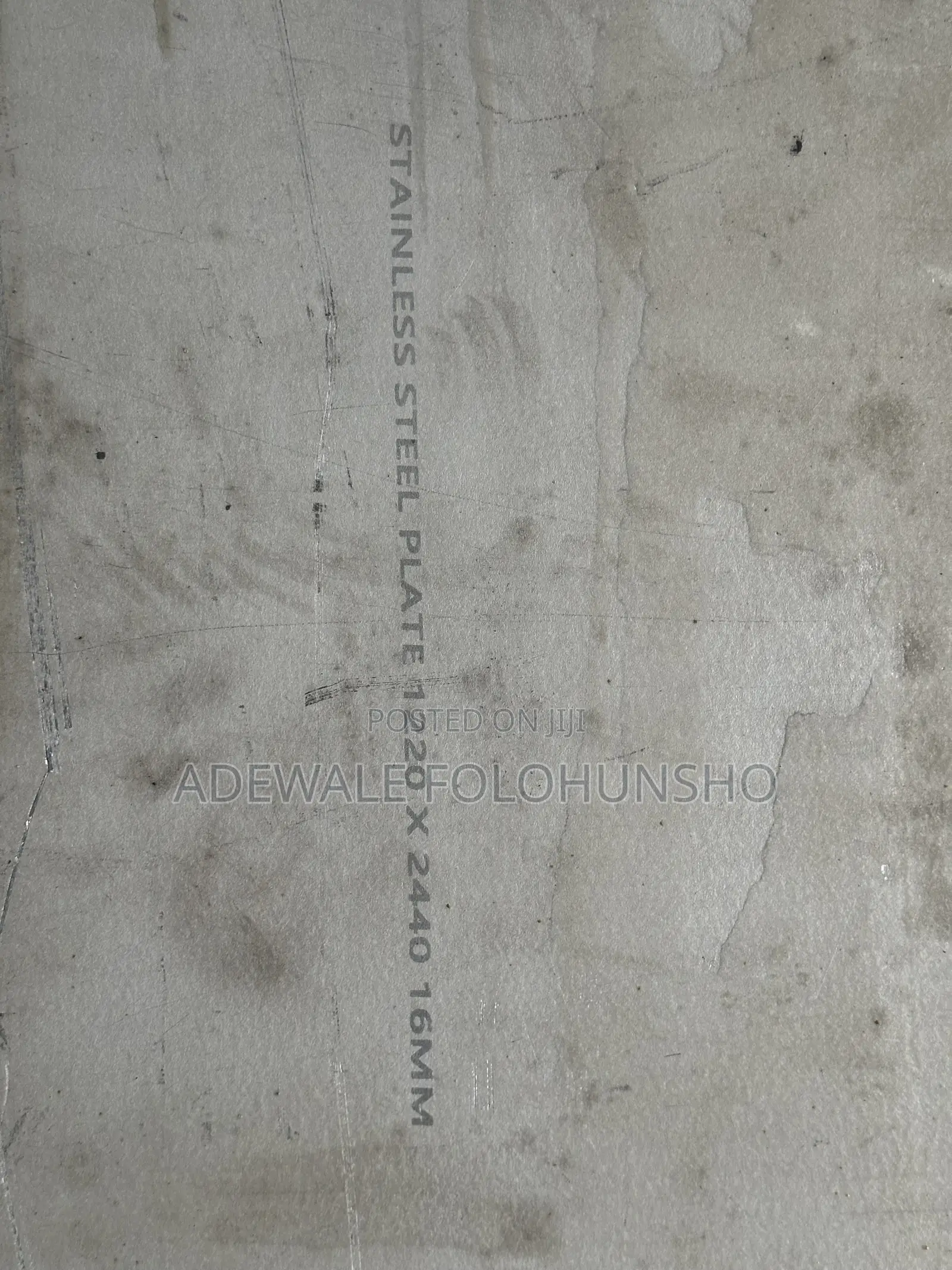 16mm Stainless Plate