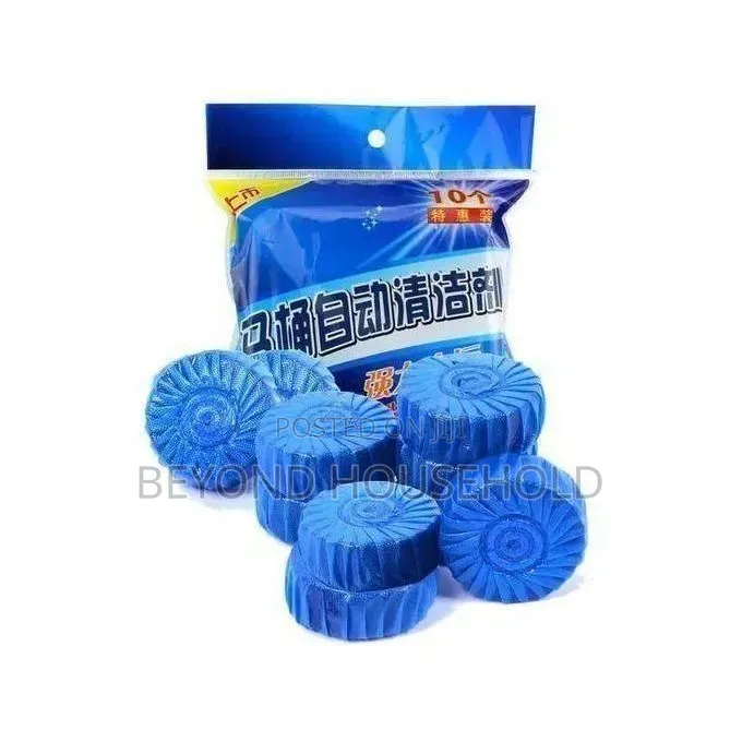Automatic Toilet Bowl Cleaner – 10-Pack Deodorizing Blue Flush Tabs