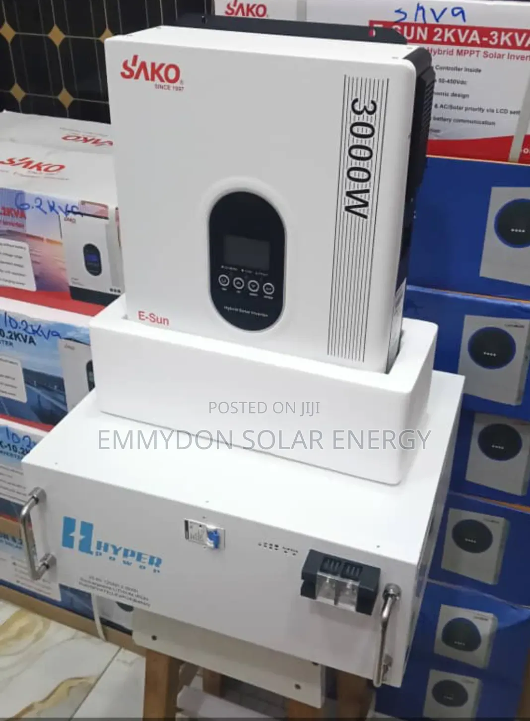 Luxsun Lithium Battery 3.2kwh 24v With Sako Inverter 3kva 24v