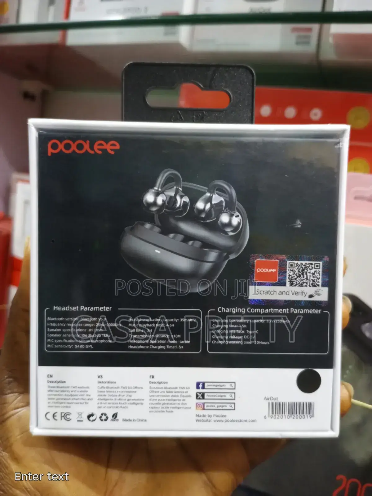 Poolee AirDot - Clip-on Ear Earbuds