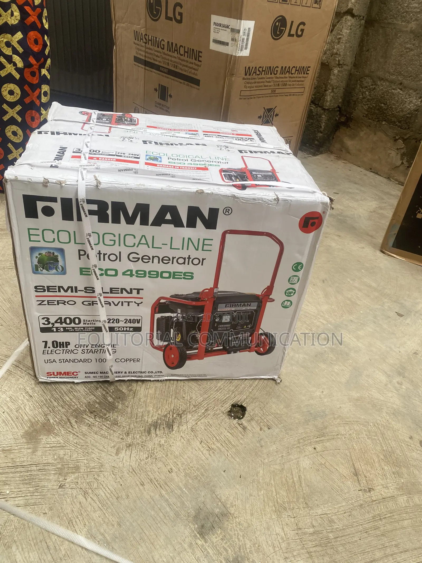Brand New 3400W Firman Electric Generator