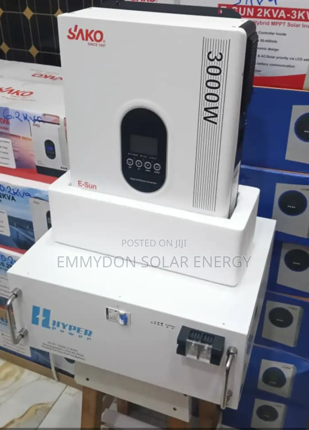 Luxsun Lithium Battery 3.2kwh 24v With Sako Inverter 3kva 24v