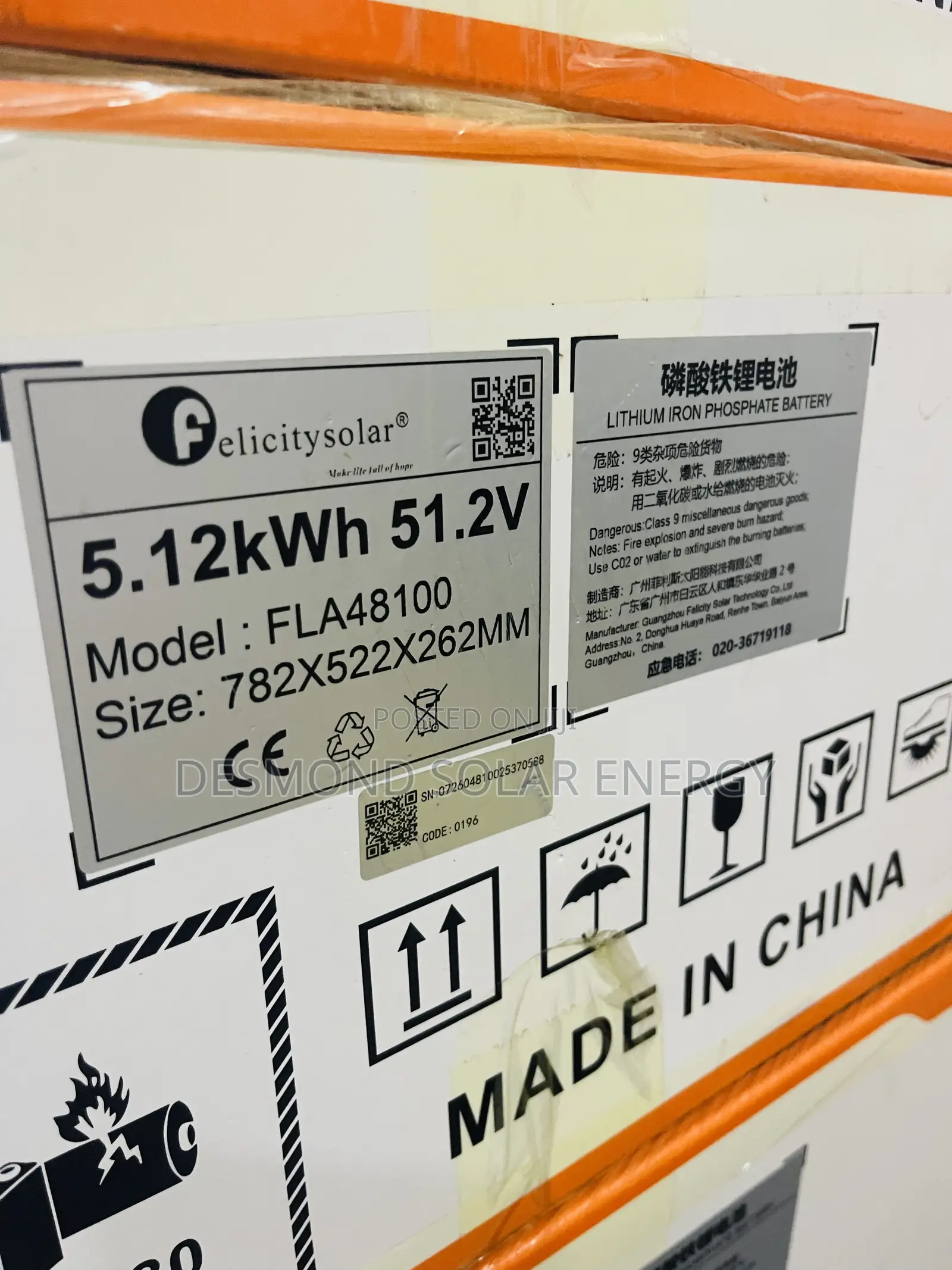5.12kwh 51.2v Felicity Lithium Ion Batteries Very Much Available Now