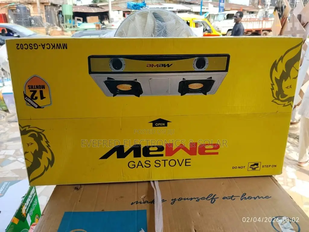 Brand New Mewe Gas Stove Two Burner