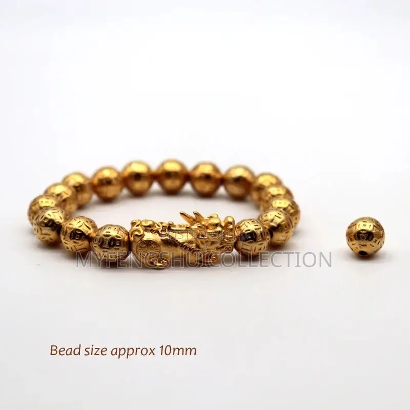 Highly Fortified Golden Fengshui Wealth and Prosperity Bracelet