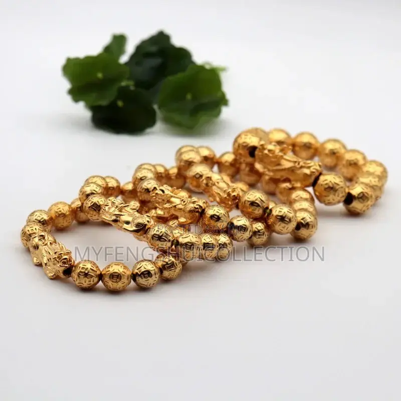 Highly Fortified Golden Fengshui Wealth and Prosperity Bracelet