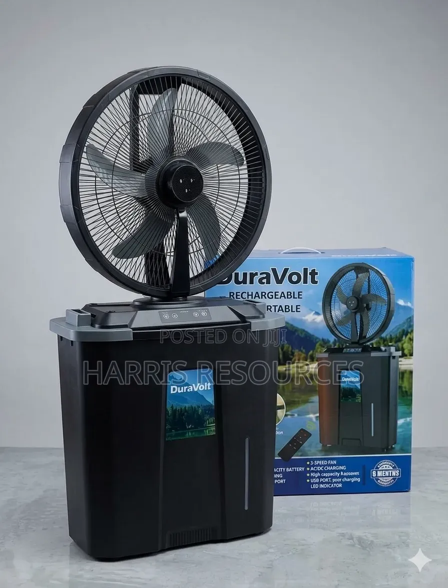 DuraVolt 16” Rechargeable Mist Fan