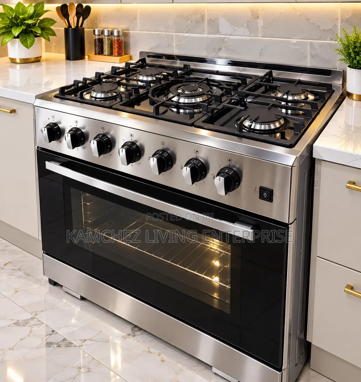 Quality 5 Burner Elegant Standing Gas Cooker