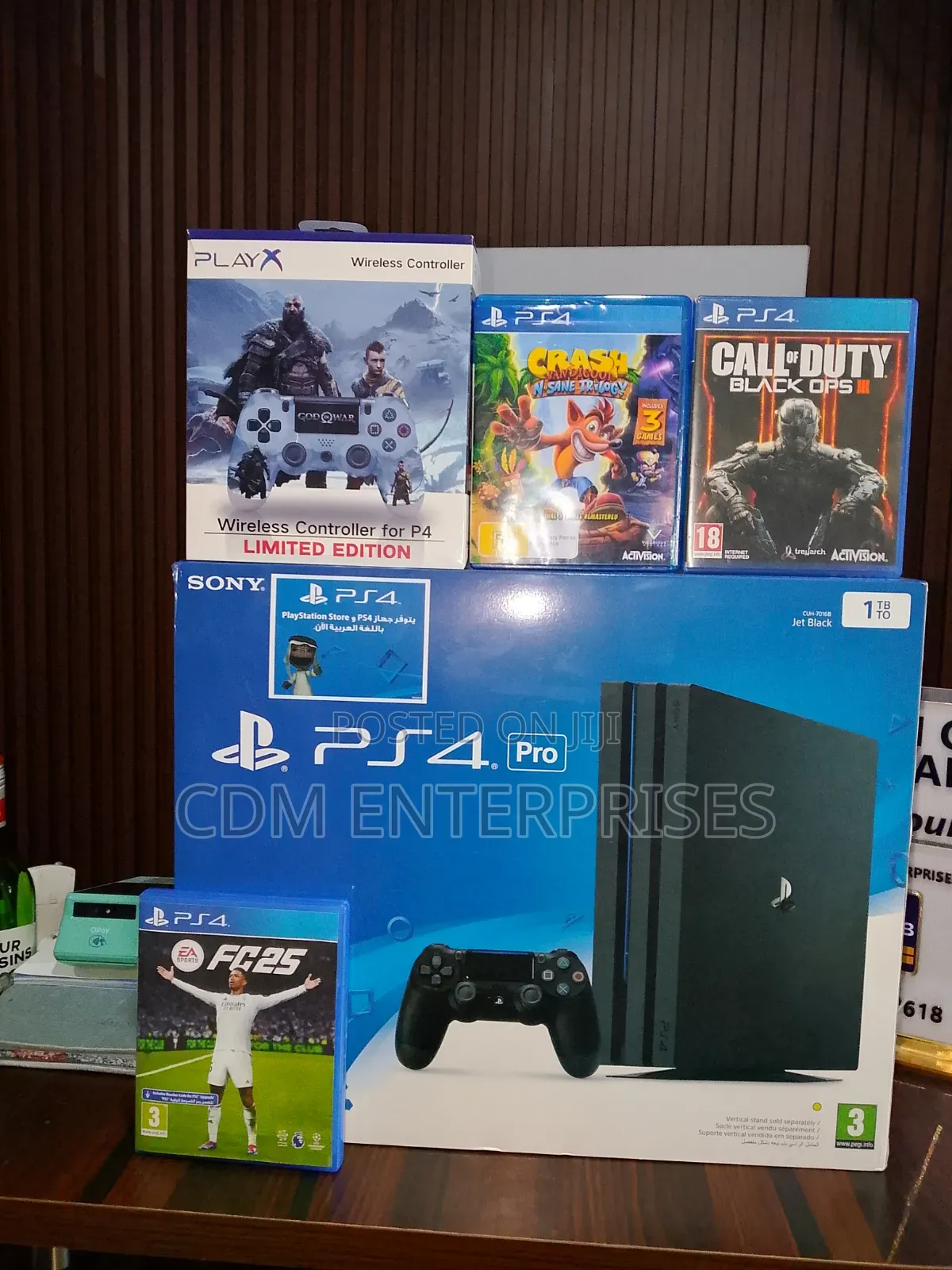Playstation 4 Pro 1tb 3 Games 2 Controllers