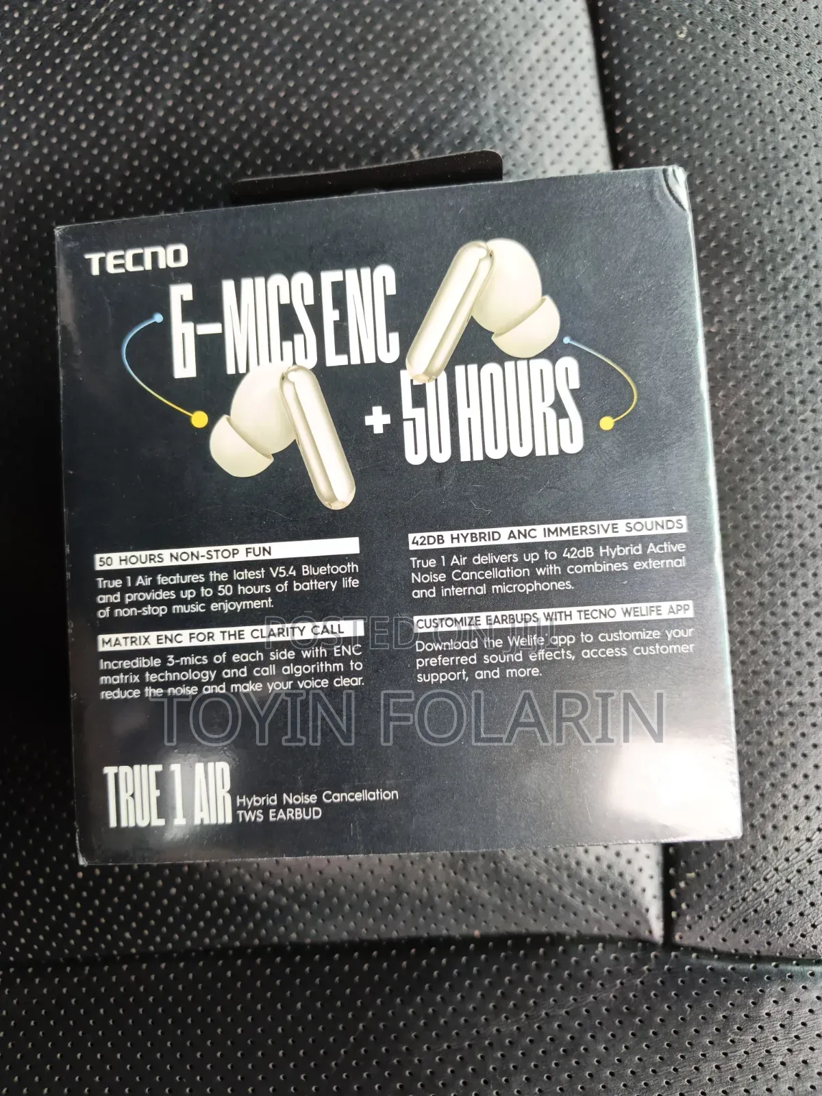 Tecno True 1 Air Earbuds