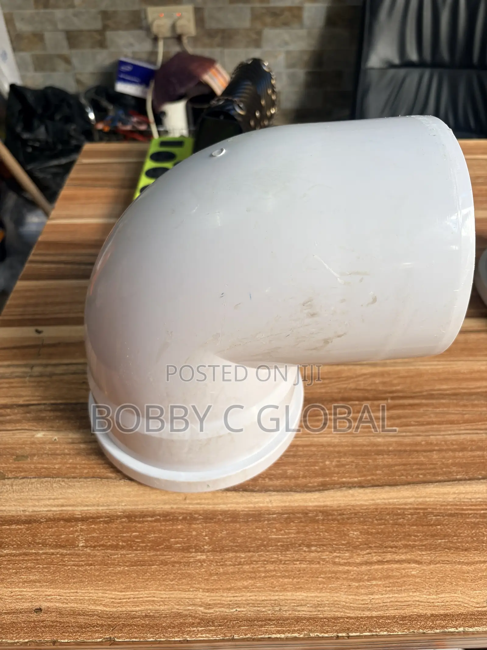 6” White Elbow