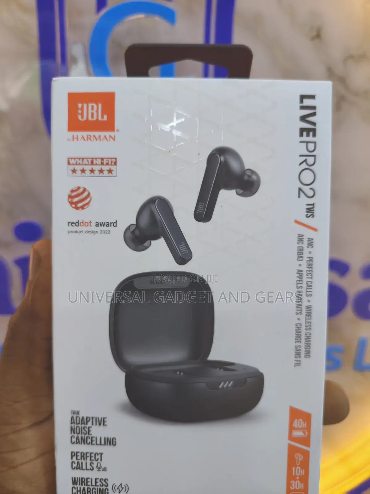 JBL LIVE PRO 2 TWS in- Ear Bluetooth Headphones, Water Resistant