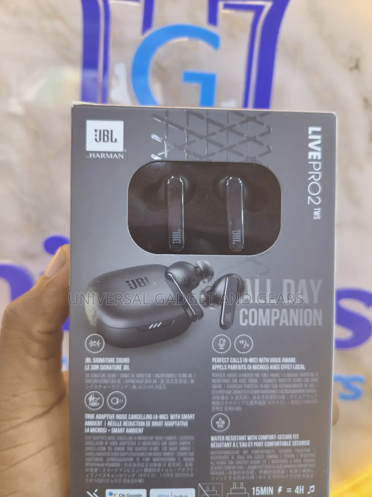 JBL LIVE PRO 2 TWS in- Ear Bluetooth Headphones, Water Resistant