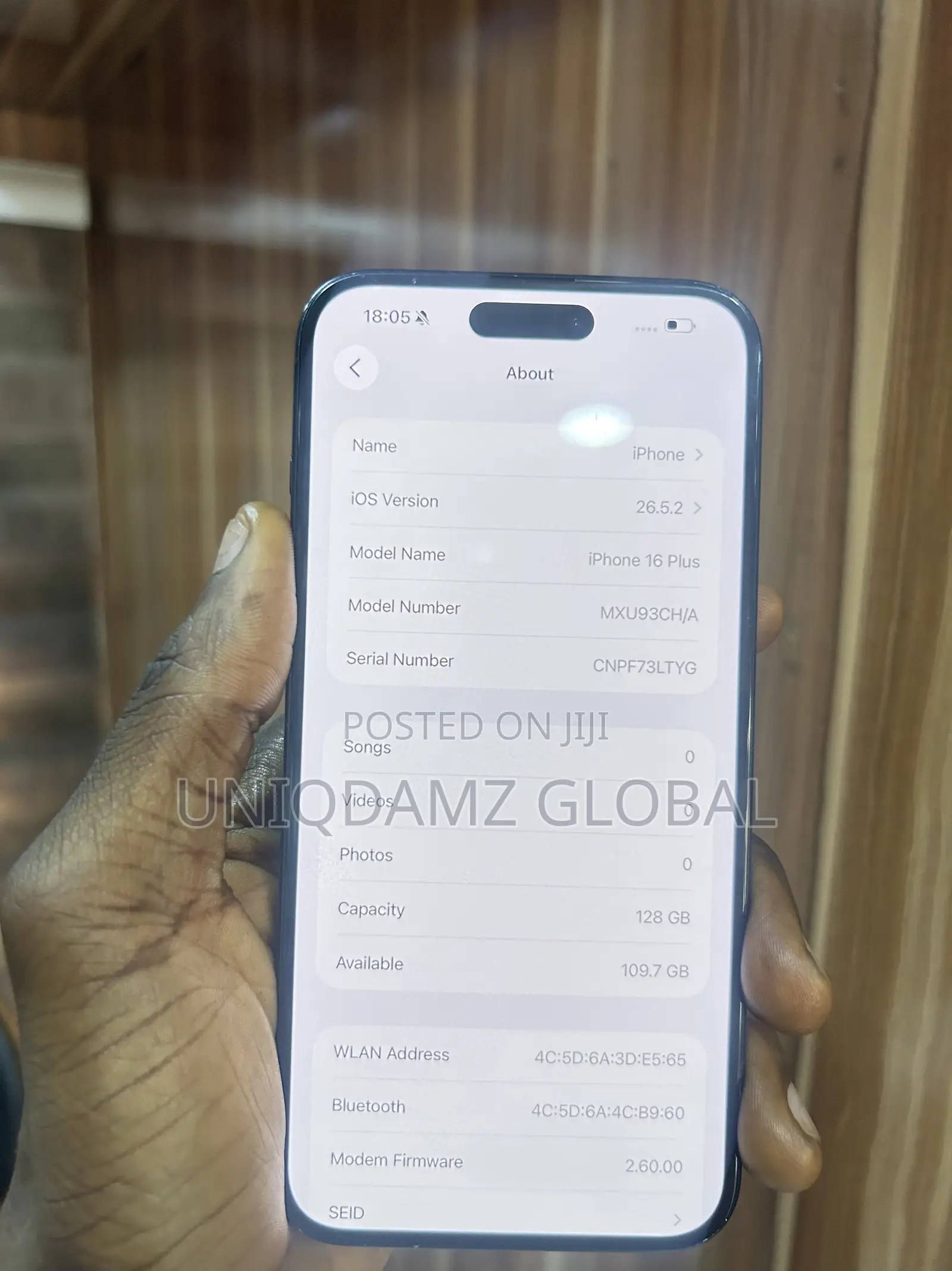 Apple iPhone 16 Plus 128 GB Black