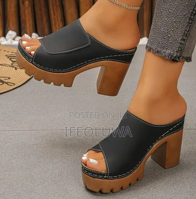 Ladies Shoes / Women's Heels (Chunky Heels)