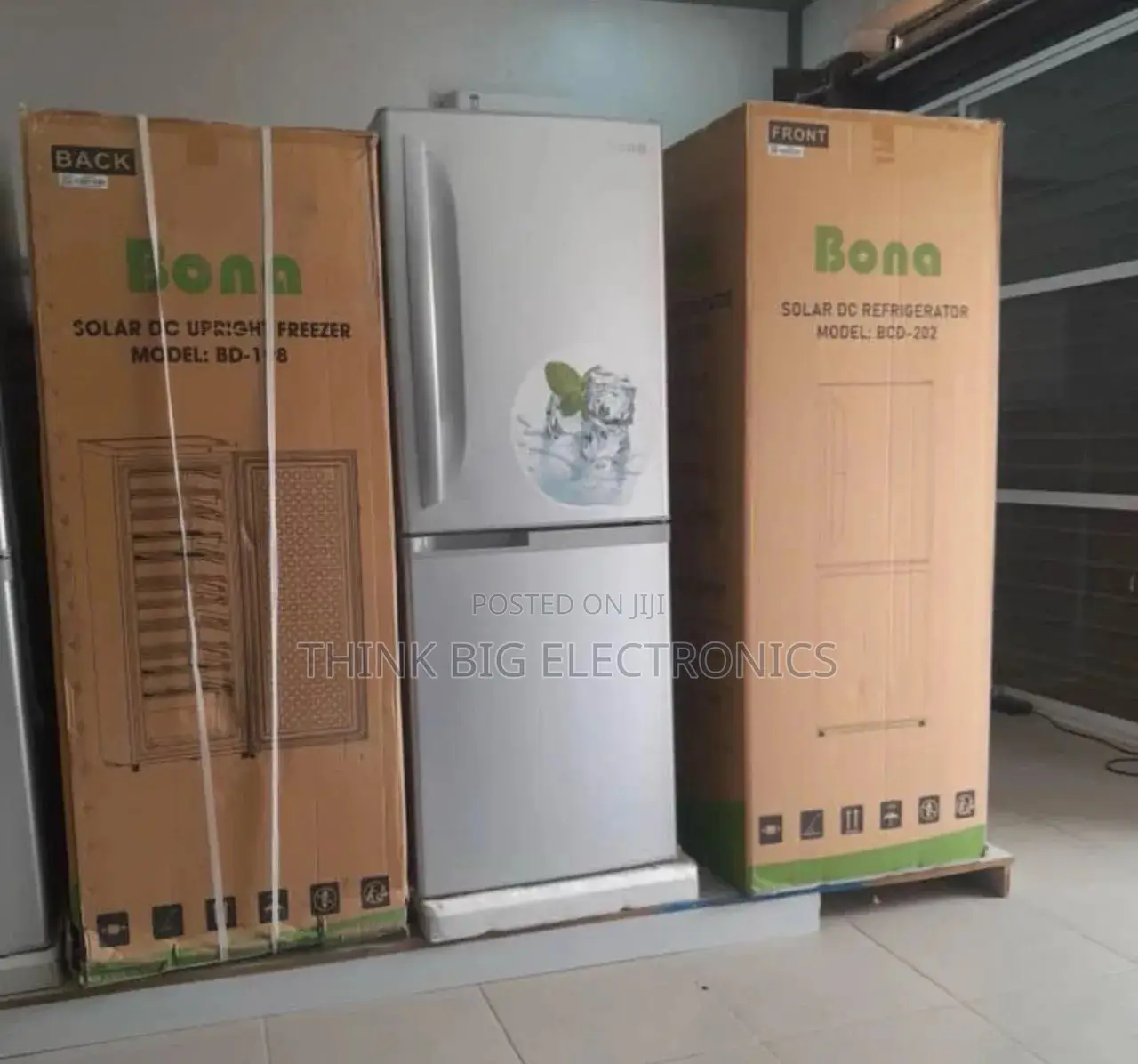 Brand New Bona 202L Solar DC Standing Refrigerator (BCD-202)