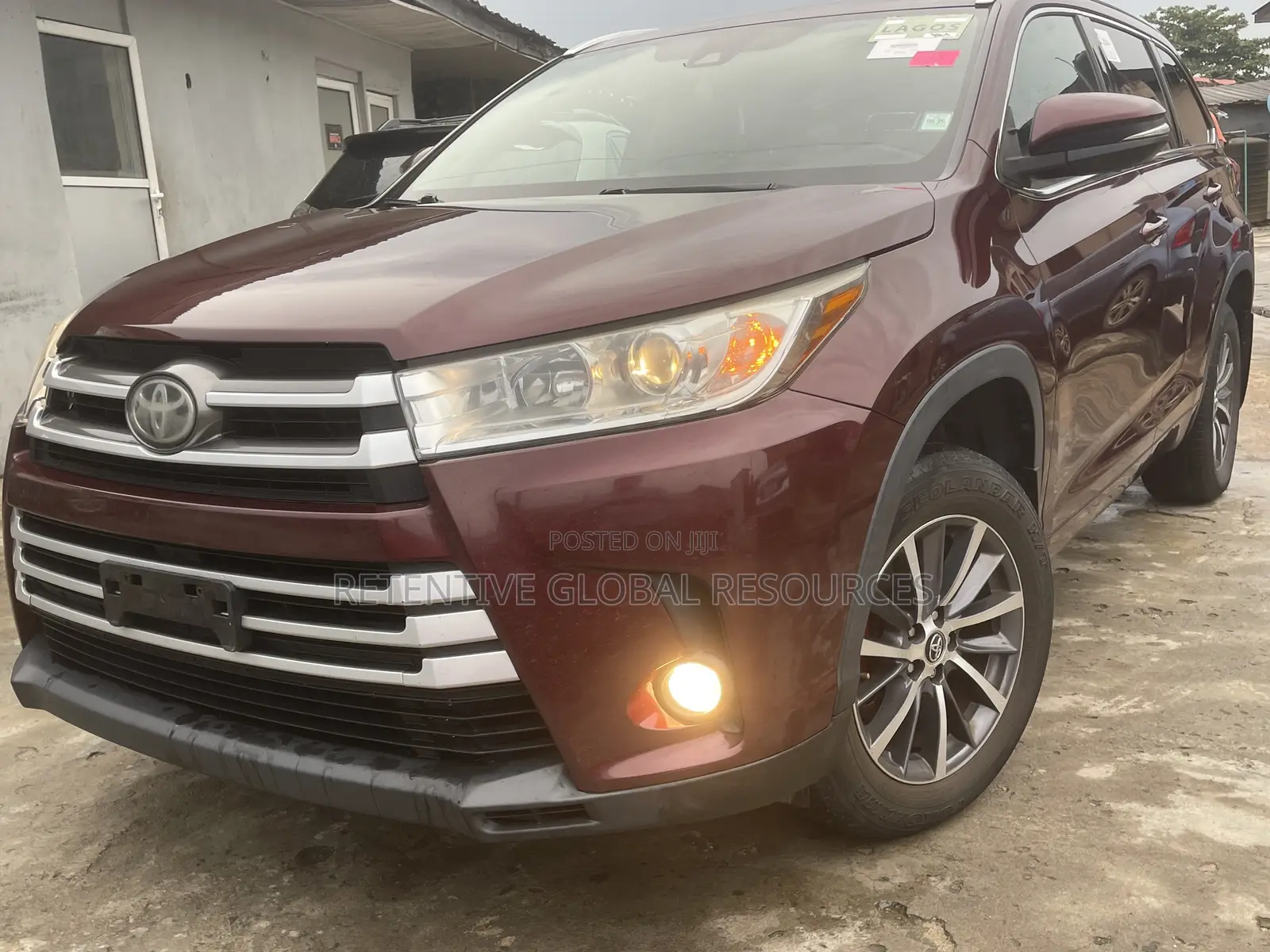 Toyota Highlander XLE 4x4 V6 (3.5L 6cyl 8A) 2017 Burgundy