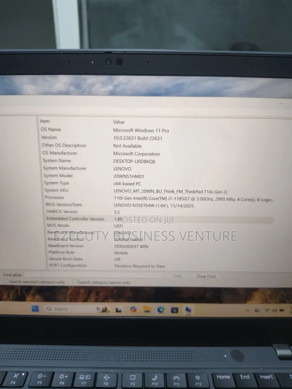 Laptop Lenovo ThinkPad T14s Gen 2 16GB Intel Core i7 SSD 512GB