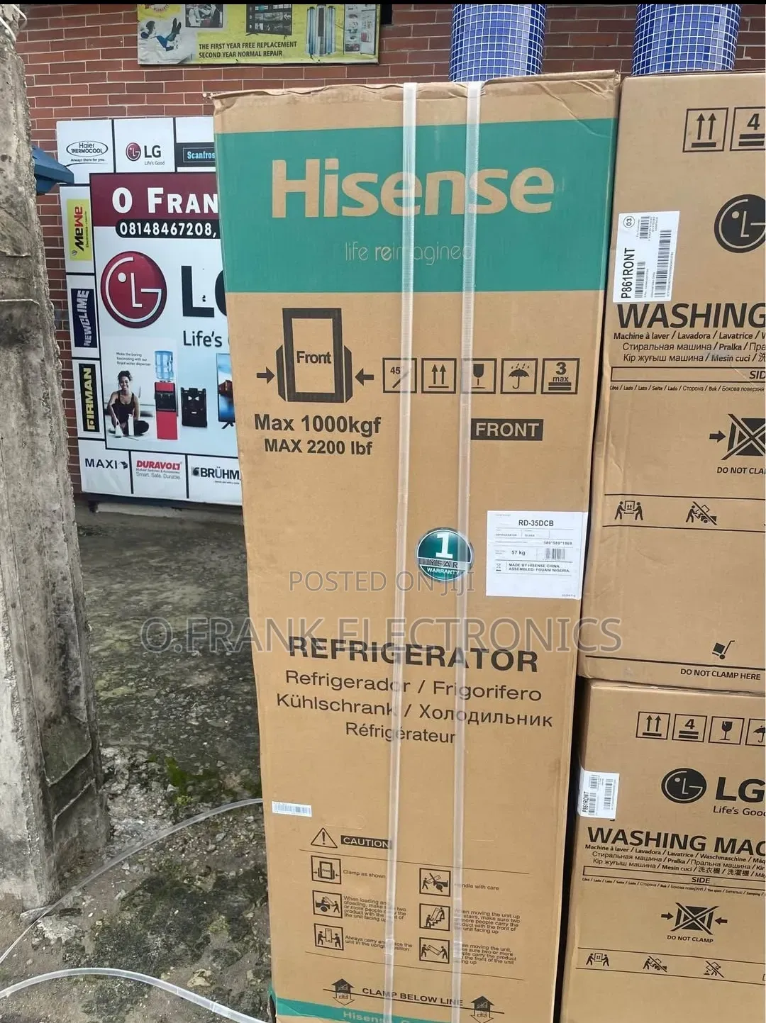 Hisense Bottom Freezer Fridge With Dispenser