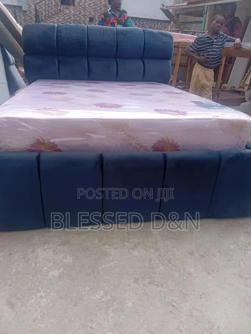 Dark Grey Quality Bubble Bed Frame