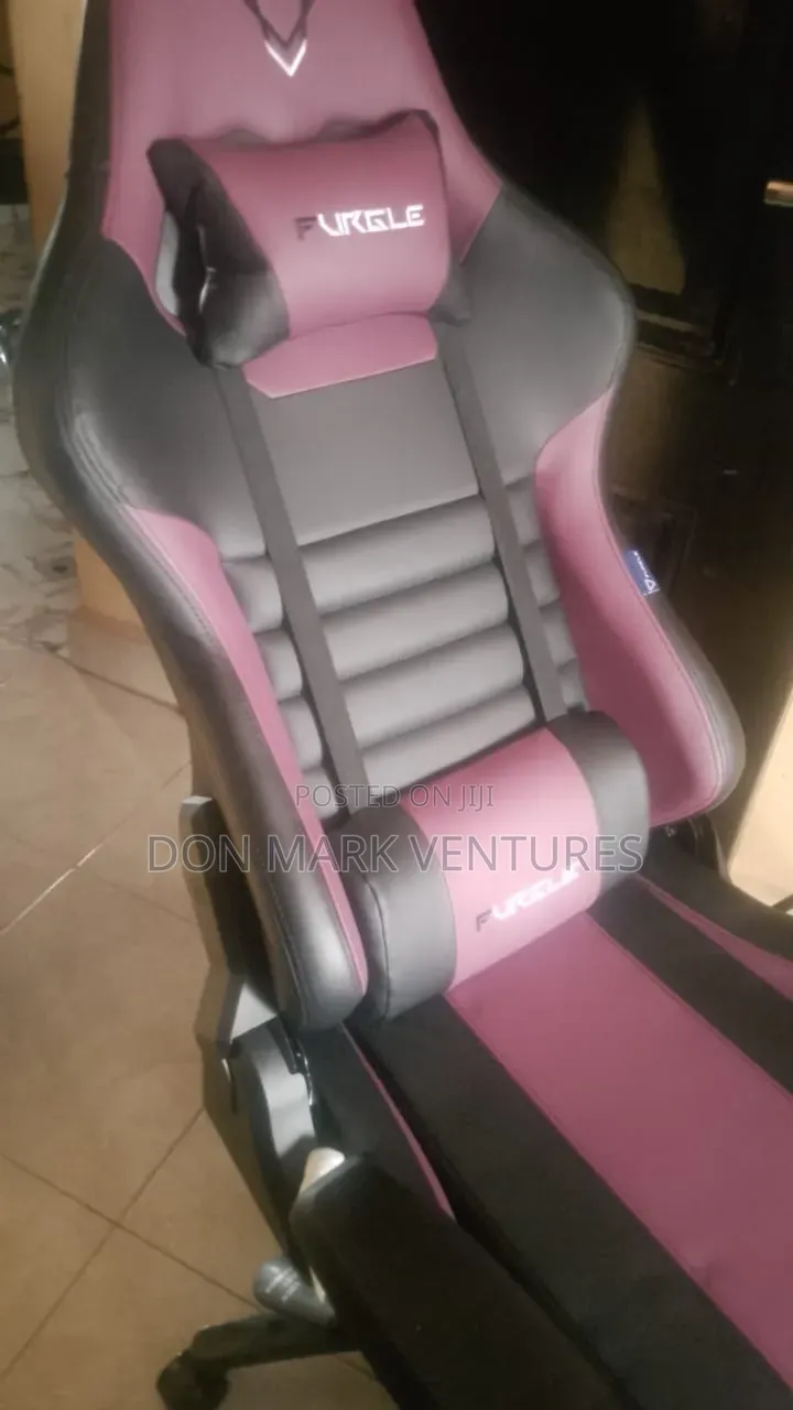 Black and Purple Gaming Chair