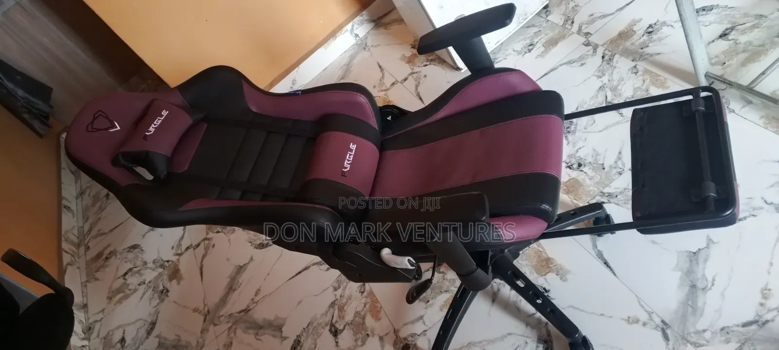 Black and Purple Gaming Chair