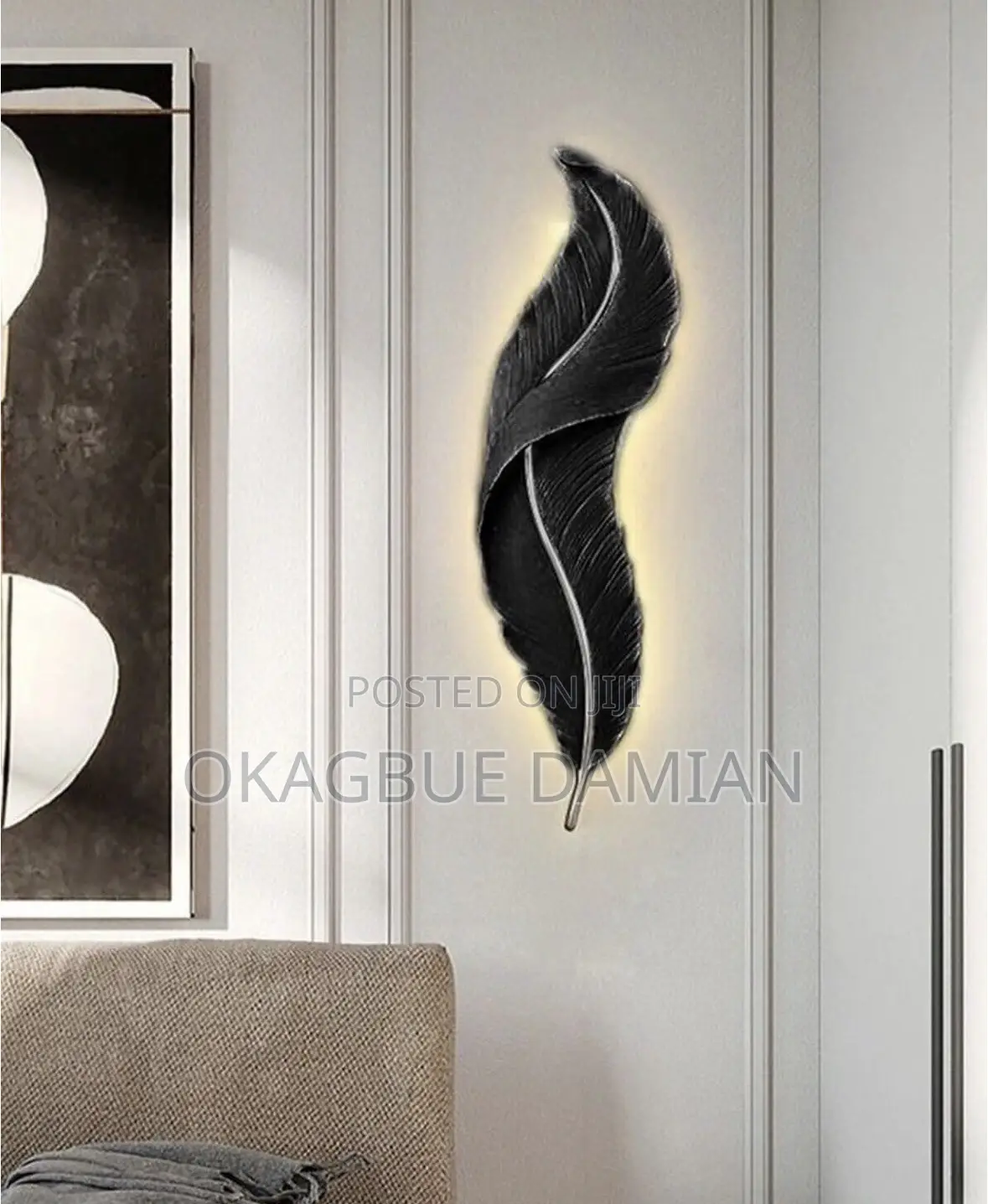 Feather Wall Light