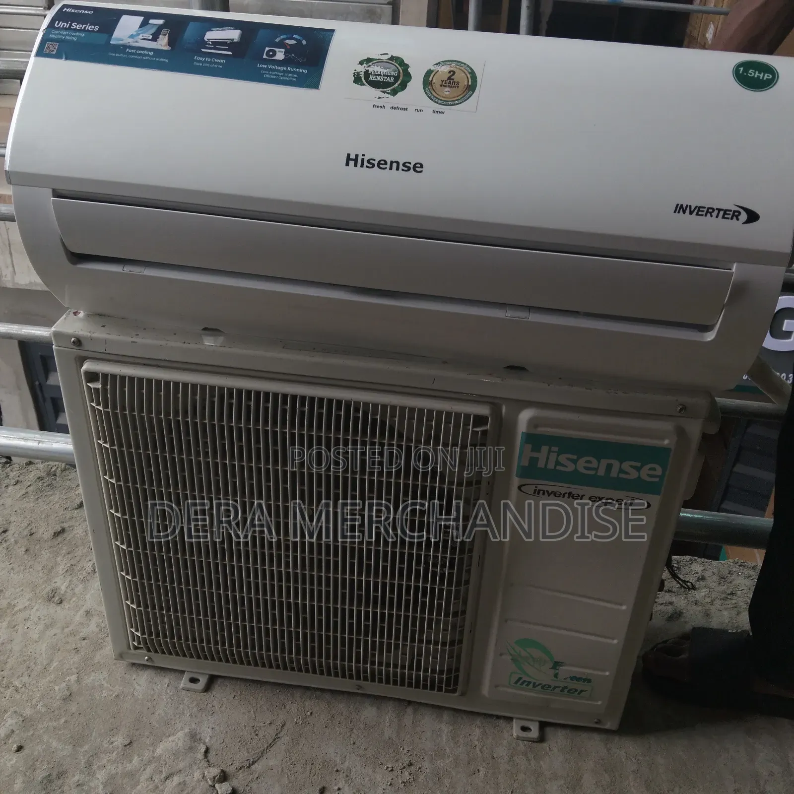 Hisense Fairly Used Inverter Air Conditioner 1.5hp