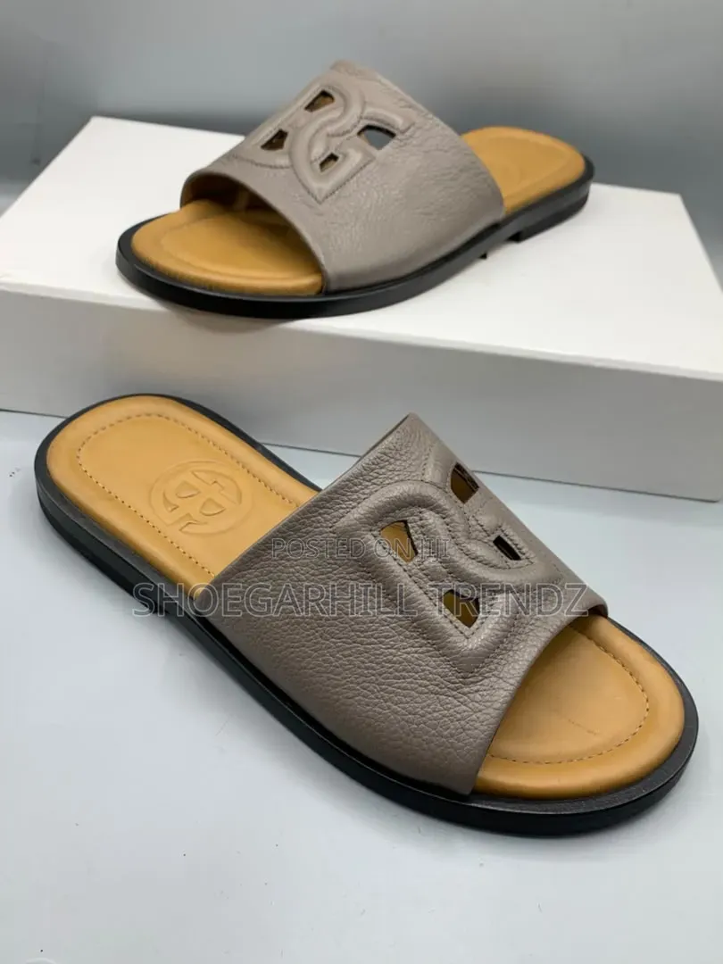 Gianfranco Butteri Embossed Palm Slippers | Elegant and Premium