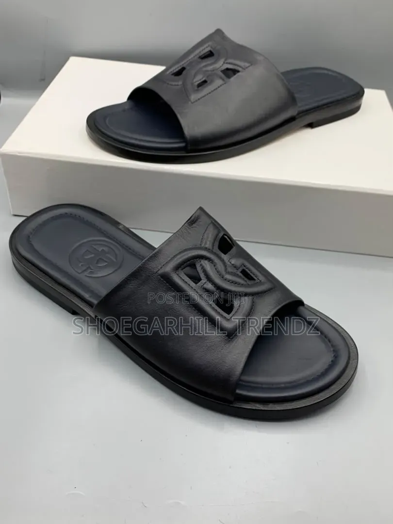Gianfranco Butteri Embossed Palm Slippers | Elegant and Premium