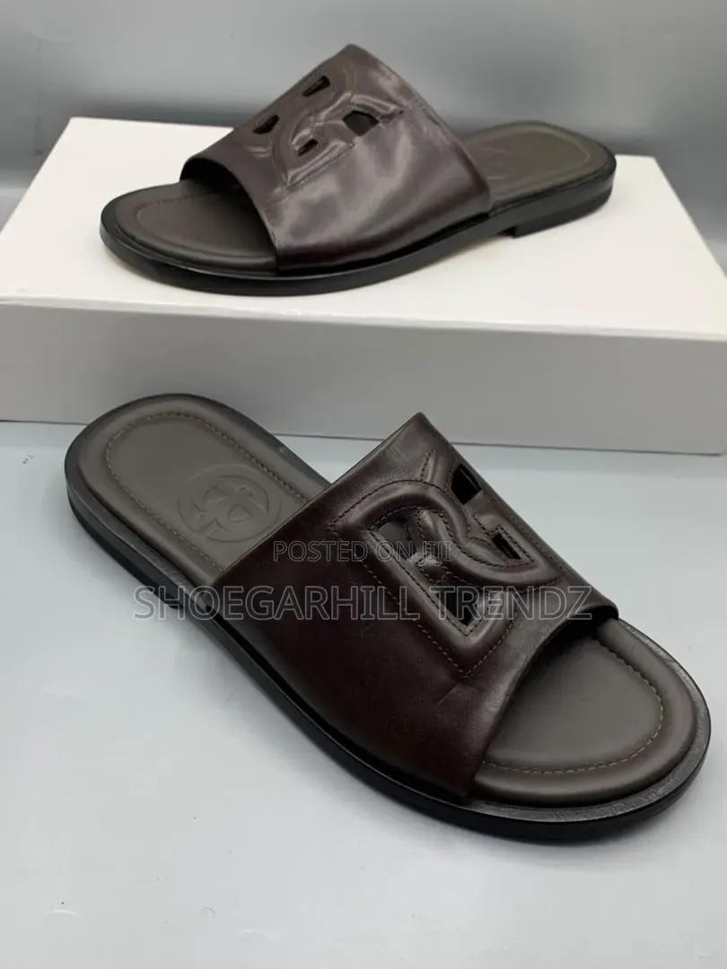 Gianfranco Butteri Embossed Palm Slippers | Elegant and Premium