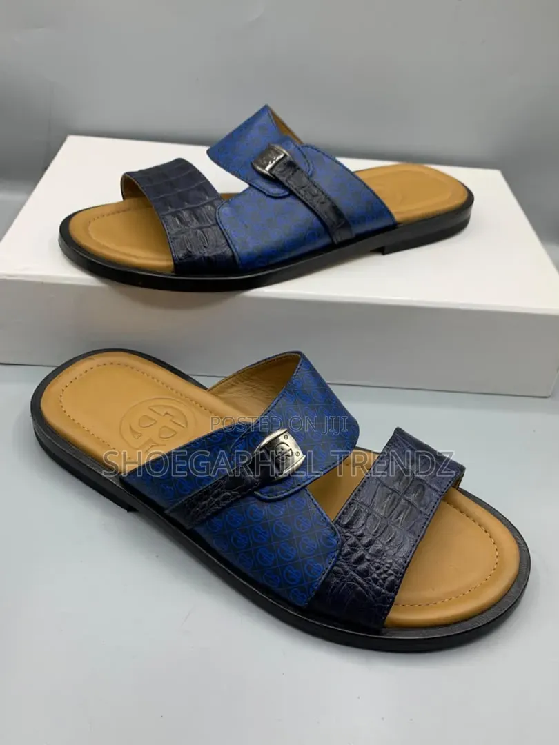 Gianfranco Butteri Skin Palm Slippers in Colour Variety