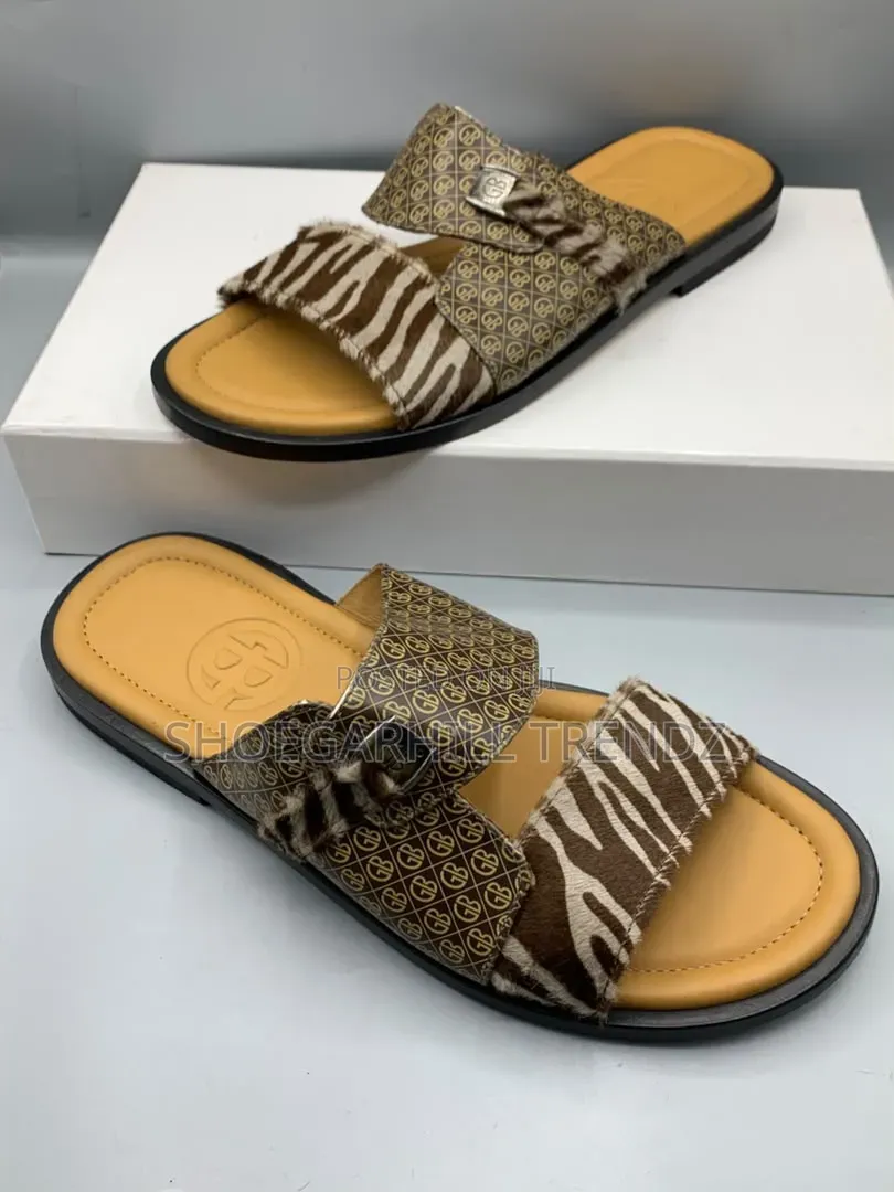 Gianfranco Butteri Skin Palm Slippers in Colour Variety