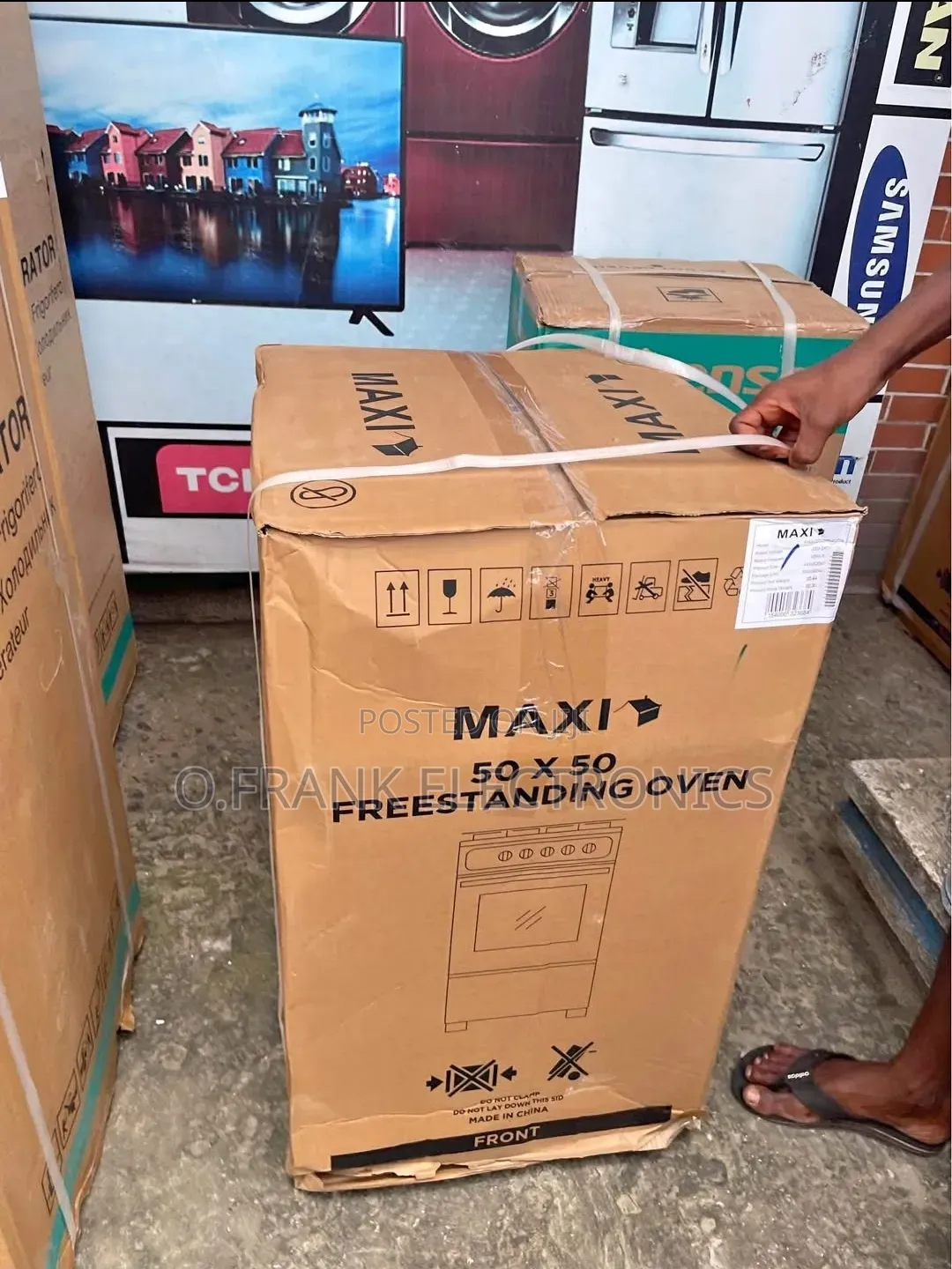 Maxi 50x50 Gas Cooker Black(4+0)