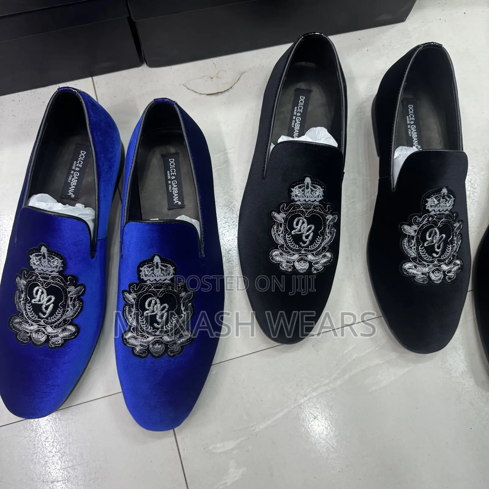 Dolce Gabbana Velvet Shoes 40-47 Available in 4 Colors