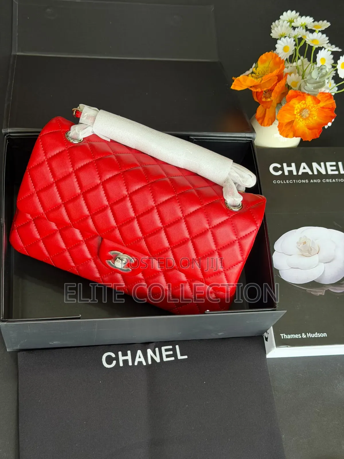 Classic Chanel Bag Colors: Wine, Lilac, Black, White,Size: 25cm