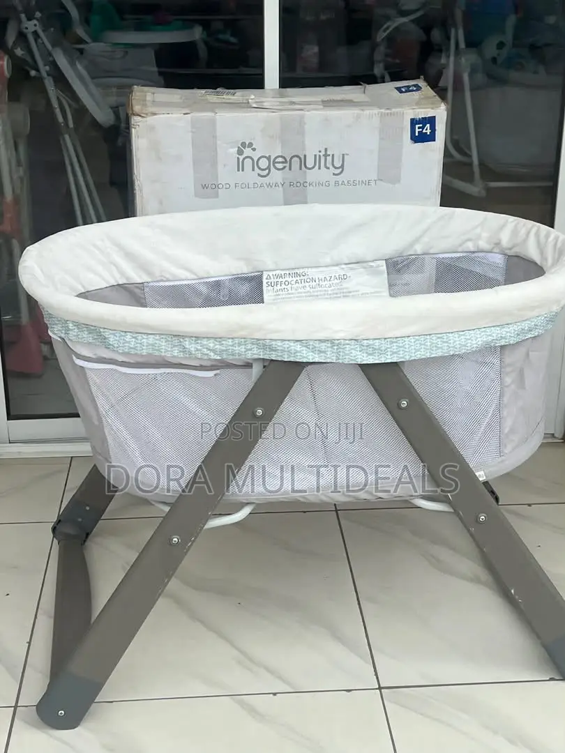Ingenuity Wood Foldaway Rocking Bassinet – Foreign Neatly Used