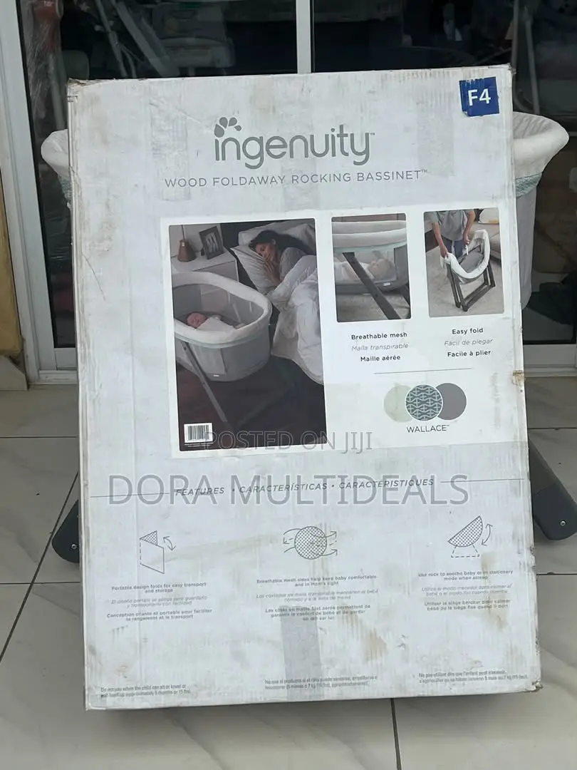 Ingenuity Wood Foldaway Rocking Bassinet – Foreign Neatly Used