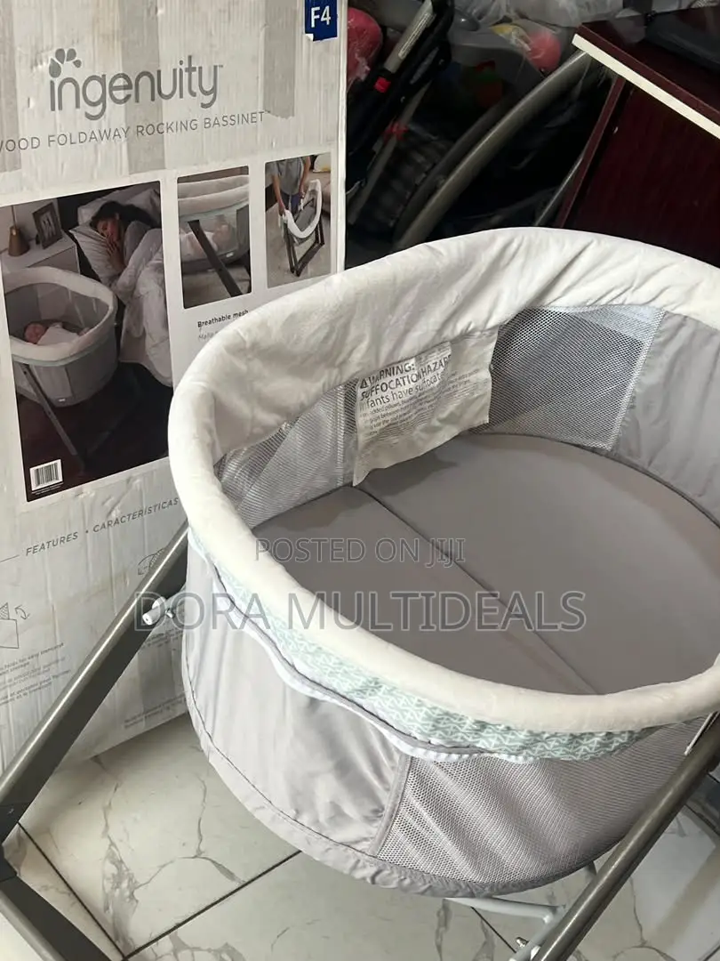 Ingenuity Wood Foldaway Rocking Bassinet – Foreign Neatly Used