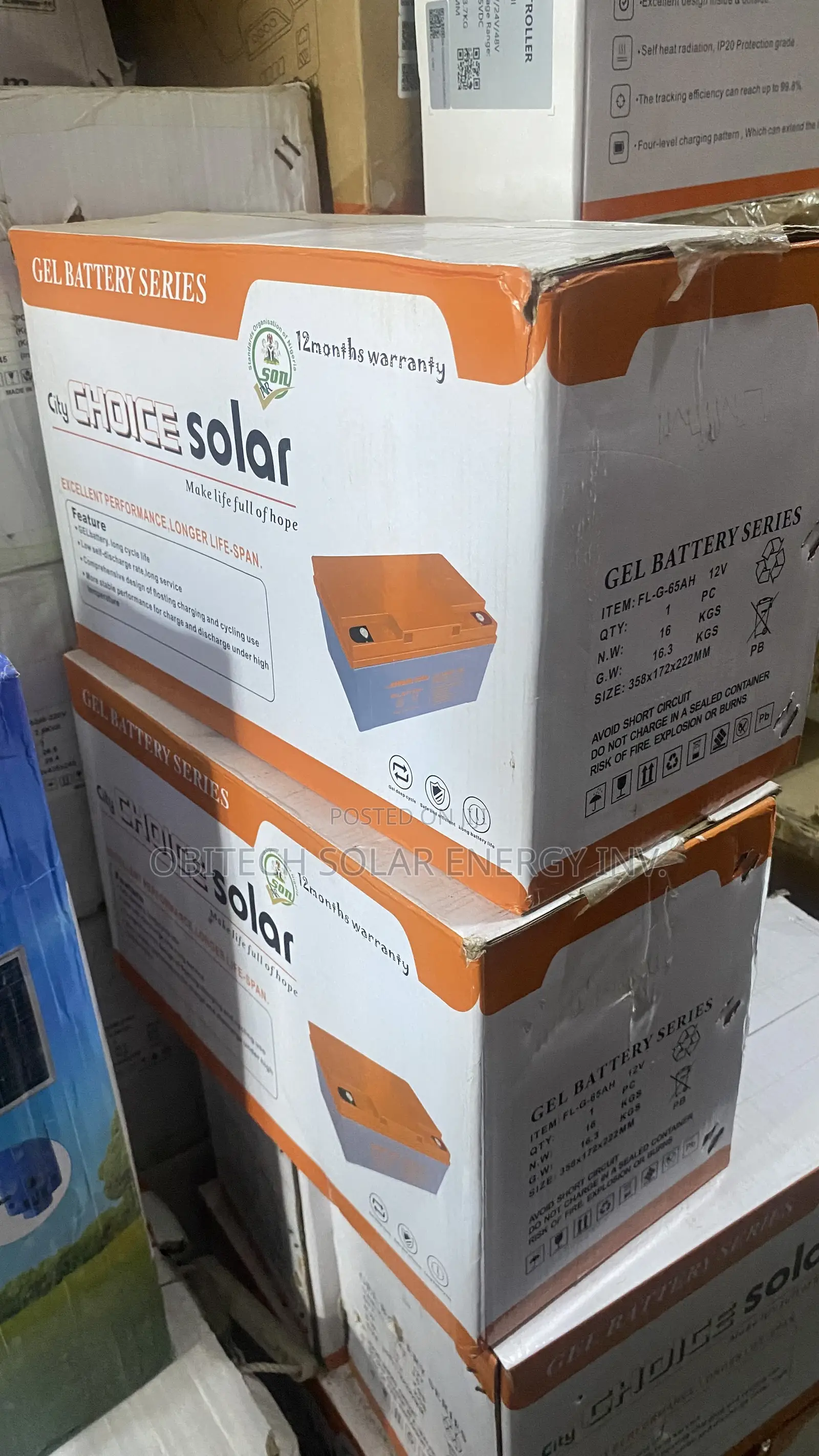 65AH Deep Cycle Gel Battery