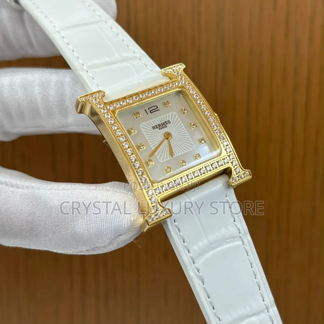 Hermes Quality Luxury Ladies Genuine Leather Wristwatch