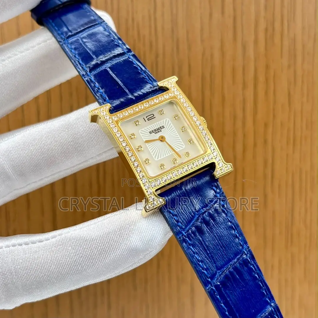 Hermes Quality Luxury Ladies Genuine Leather Wristwatch